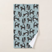 Zwart-witte Tuxedo katten Bad Handdoek (Handdoek)