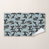 Zwart-witte Tuxedo katten Bad Handdoek (Handdoek)