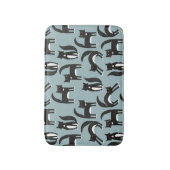 Zwart-witte Tuxedo katten Badmat (Voorkant Verticaal)