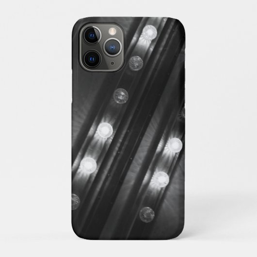 Zwart-witte Twinkle-lichten Case-Mate iPhone Case (Achterkant)