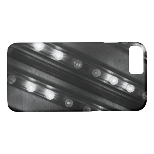 Zwart-witte Twinkle-lichten Case-Mate iPhone Case (Achterkant (Horizontaal))