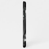 Zwart-witte Twinkle-lichten iPhone Hoesje (Linkerkant)