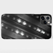 Zwart-witte Twinkle-lichten iPhone Hoesje (Achterkant horizontaal)