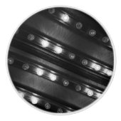 Zwart-witte Twinkle-lichten Keramische Knop (Voorkant)