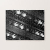 Zwart-witte Twinkle-lichten Legpuzzel (Horizontaal)