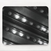 Zwart-witte Twinkle-lichten Muismat (Voorkant)