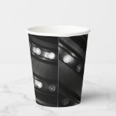 Zwart-witte Twinkle-lichten Papieren Bekers (Rechts)