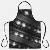 Zwart-witte Twinkle-lichten Schort (Voorkant)