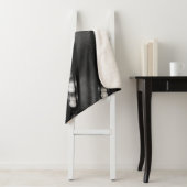 Zwart-witte Twinkle-lichten Sherpa Deken (In situ)