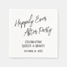 Zwart-witte typografie, gelukkig altijd na feestje