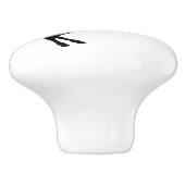 Zwart-witte Unicorn Fairytale Knob Keramische Knop (Zijkant)