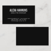 Zwart-witte, veelkleurige, stijlvolle, moderne Pro Visitekaartje (Voorkant / Achterkant)