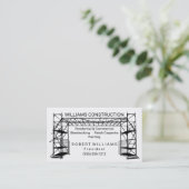 Zwart | Witte verf | Bouw Visitekaartje (Staand voorkant)