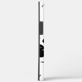 Zwart & Witte Vervagende Bloem iPhone Hoesje (Achterkant / Rechts)