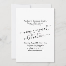 Zwart Witte Viering van het Verlengen van de Gelof Kaart