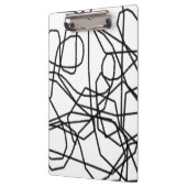 Zwart-witte vierkant lijn Aangepast Klembord (Links)