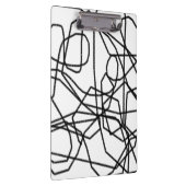 Zwart-witte vierkant lijn Aangepast Klembord (Rechts)