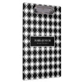 Zwart-witte vierkantjes klembord (Rechts)