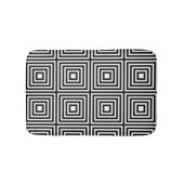 Zwart-witte vierkantjes op vierkantjes badmat (Voorkant)