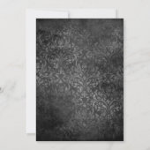 Zwart-witte Vintage Quinceañera Kaart (Achterkant)