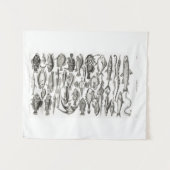  zwart-witte vis, oceaan, ichthyoloog wandkleed (Voorkant (horizontaal))