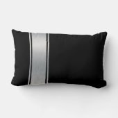 Zwart-witte vlek en bachelorpartij lumbar pilo kussen (Achterkant)