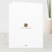 Zwart-witte vlek op glanzend goud kaart (Achterkant)