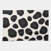 Zwart-witte vlekken koe afdrukken theedoek (Horizontaal)