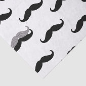 Zwart-witte vlekken tissuepapier (Detail)