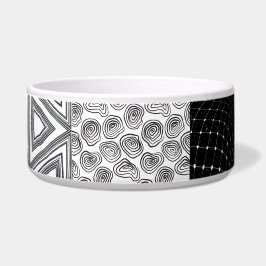 Zwart-witte vlekken voerbakje