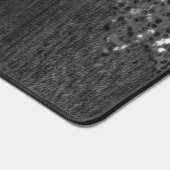 Zwart witte vleksprietgaren bureaumat (Hoek)
