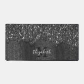 Zwart witte vleksprietgaren bureaumat (Voorkant)