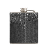 Zwart witte vleksprietgaren heupfles (Achterkant)