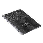 Zwart witte vleksprietgaren notitieboek (Rechterzijde)