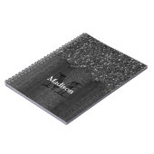 Zwart witte vleksprietgaren notitieboek (Linkerzijde)