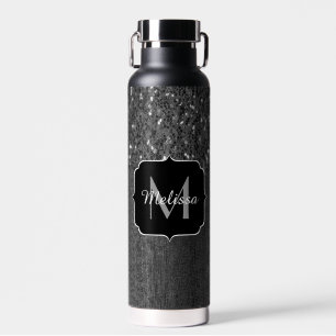 Zwart witte vleksprietgaren waterfles