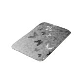 Zwart-witte vlinder badmat (Gekanteld)