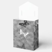 Zwart-witte vlinder bedankdoosjes (Geopend)