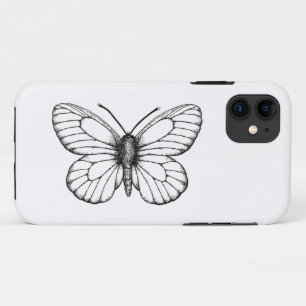 Zwart-witte vlinder Case-Mate iPhone case