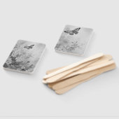 Zwart-witte vlinder handwaaier (Niet-gemonteerd)