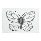 Zwart-witte vlinder kussensloop (Achterkant)