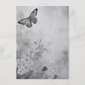 Zwart-Witte Vlinder Menu (Achterkant)