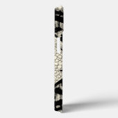 Zwart-witte vlinder op gekraakte achtergrond Case-Mate iPhone case (Achterkant / Rechts)