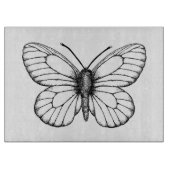 Zwart-witte vlinder snijplank (Voorkant)