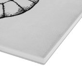 Zwart-witte vlinder snijplank (Hoek)