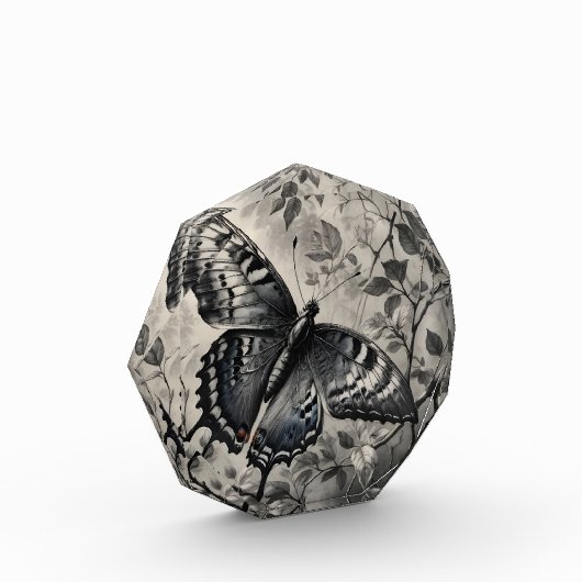 Zwart-witte vlinder tekening fotoblokken (Links)