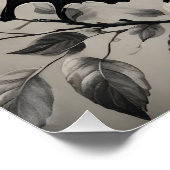 Zwart-witte vlinder tekening perfect poster (Hoek)