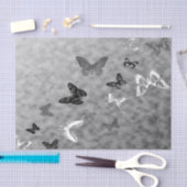 Zwart-witte vlinder tissuepapier (Craft)