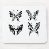 Zwart-witte vlinders muismat (Voorkant)