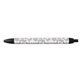 Zwart-witte vlinders zwarte inkt pen